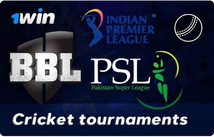 Numerous cricket competitions worldwide can be wagered on.