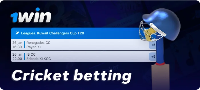 Cricket betting at 1Win India